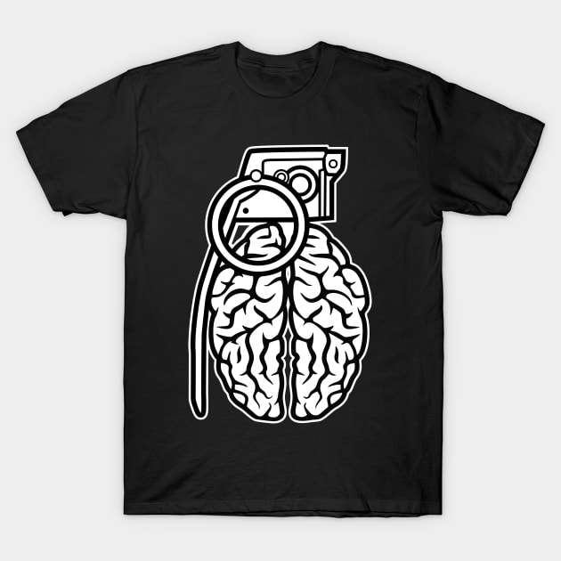 Brain Grenade T-Shirt by lldesigns